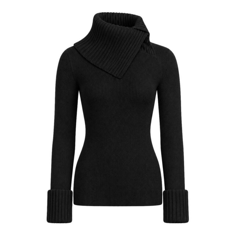 Sportmax Women Fitted Stretch Wool Sweater